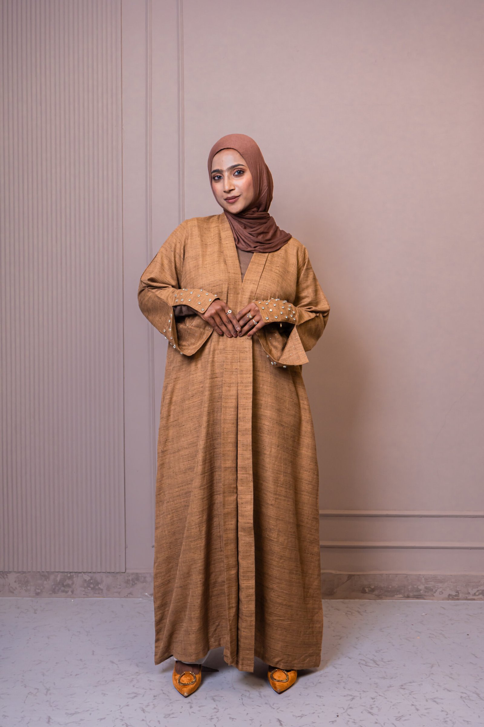 Bejewelled Denim Series Khaki