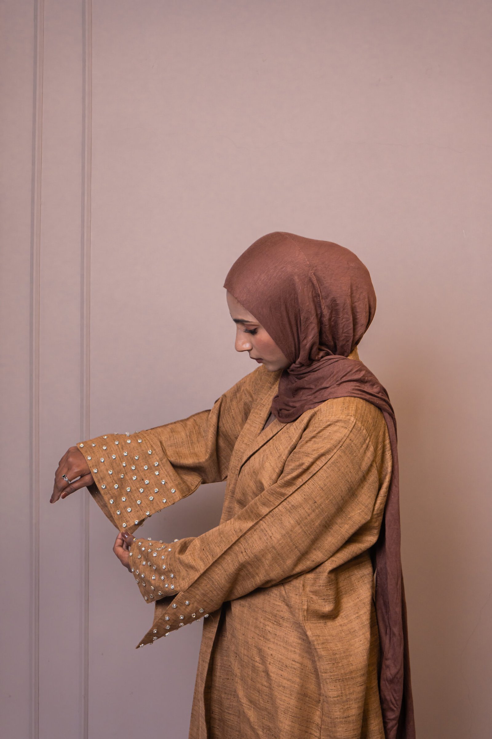 Bejewelled Denim Series Khaki - Image 3