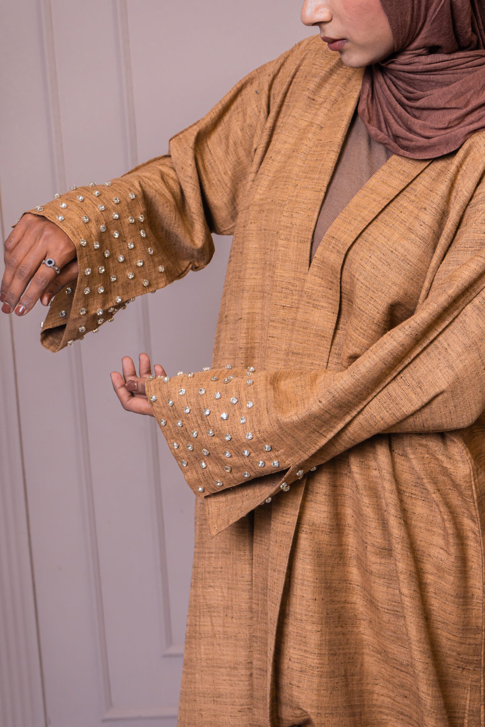 Bejewelled Denim Series Khaki - Image 5