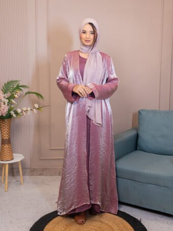 Fendi Organza Abaya Blush Pink