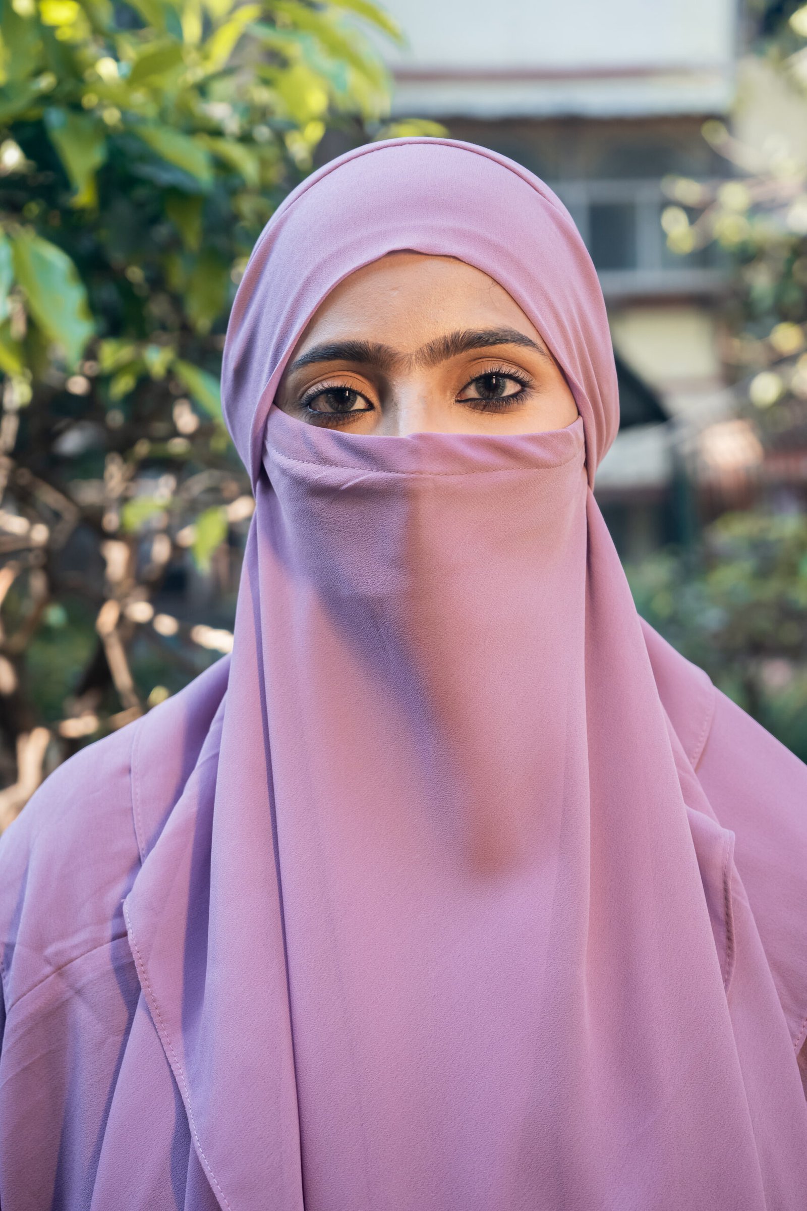 Double Layer Khimar Mauve - Image 2