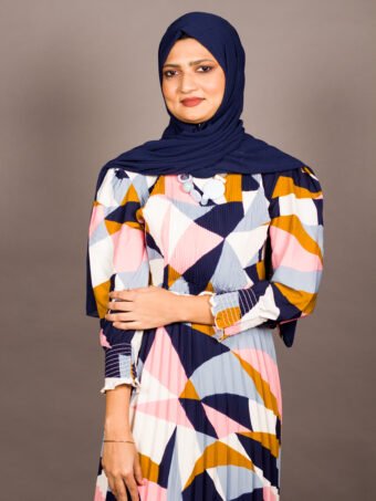 Midnight Blush Mosaic Geometric Grace Gown