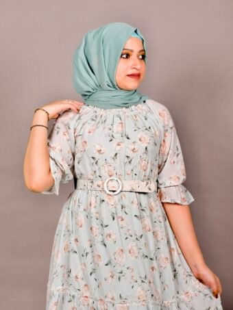 Sky Blue Floral Tunic